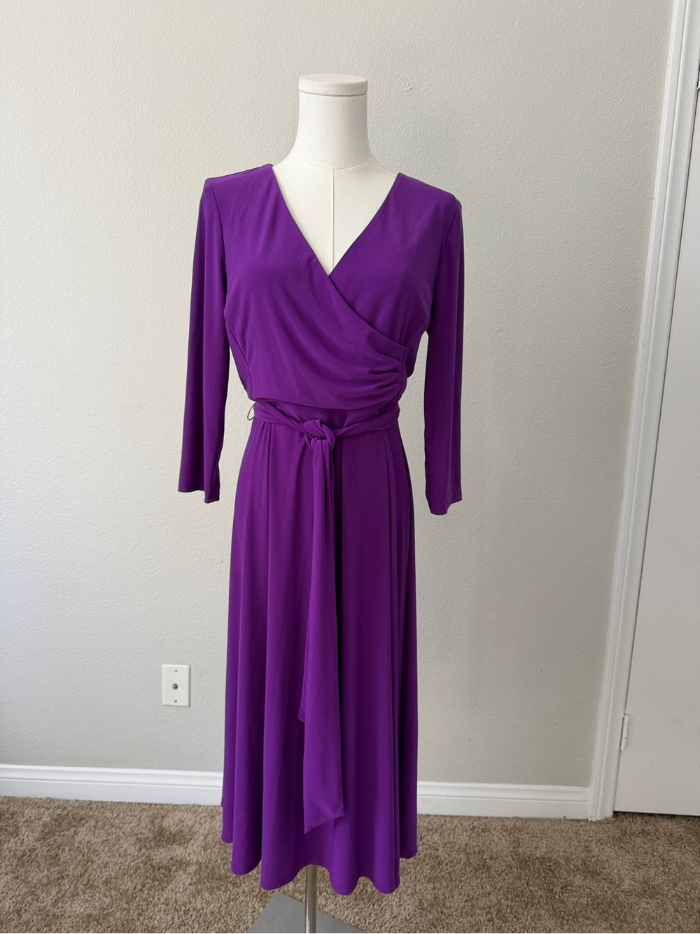 Ralph Lauren Magenta belted dress